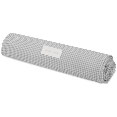 Lange Little Bloom Vichy Gris (120x120 cm) Pasito a pasito